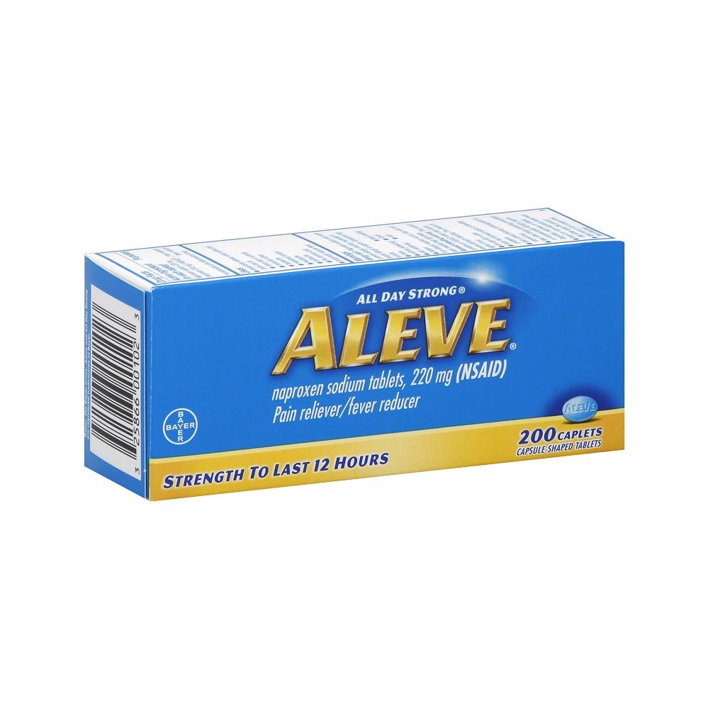 50 Pieces of Aleve Pain Reliever/fever Reducer, 200ct