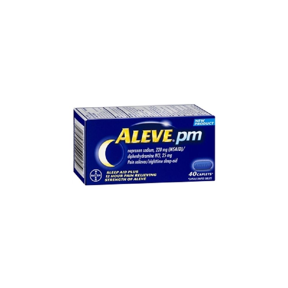 50 Wholesale Aleve Pm, 40ct Includes A Sleep Aid Plus 12 Hour Pain Relieving Strength Of Aleve.
