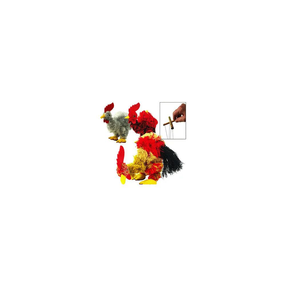 48 Wholesale Rooster Marionettes.