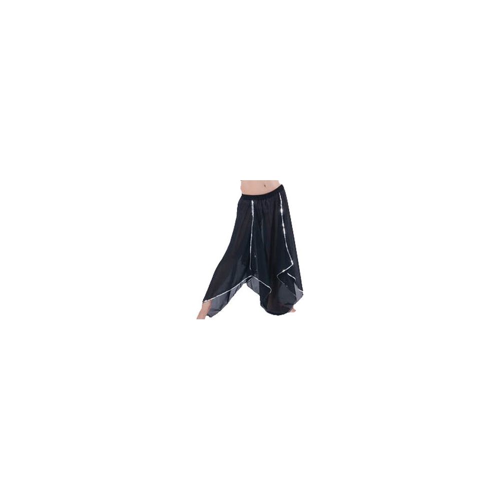 12 Wholesale Black Belly Dance Skirt W/gold Sequins.