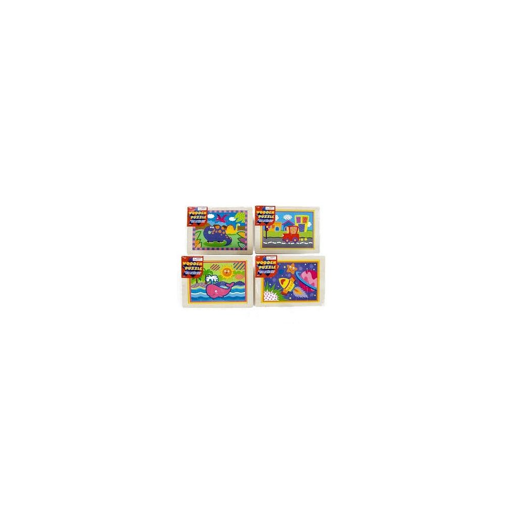 24 Pieces of Wooden Jigsaw Puzzles