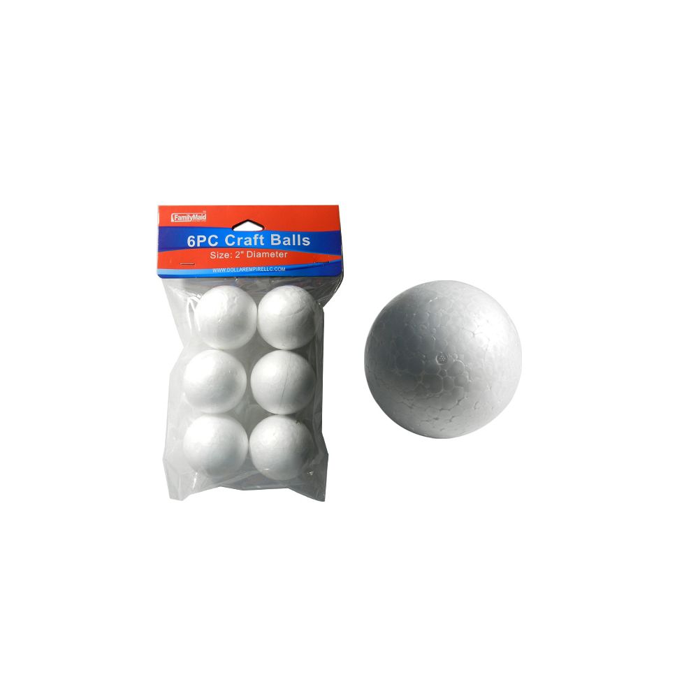 96 Pieces of 6 Piece Styrofoam Craft Balls