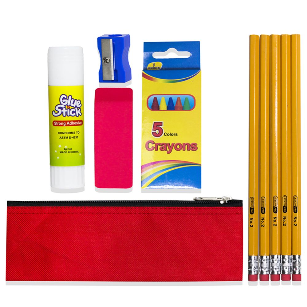 48 Pieces of Basic School Supply Kit