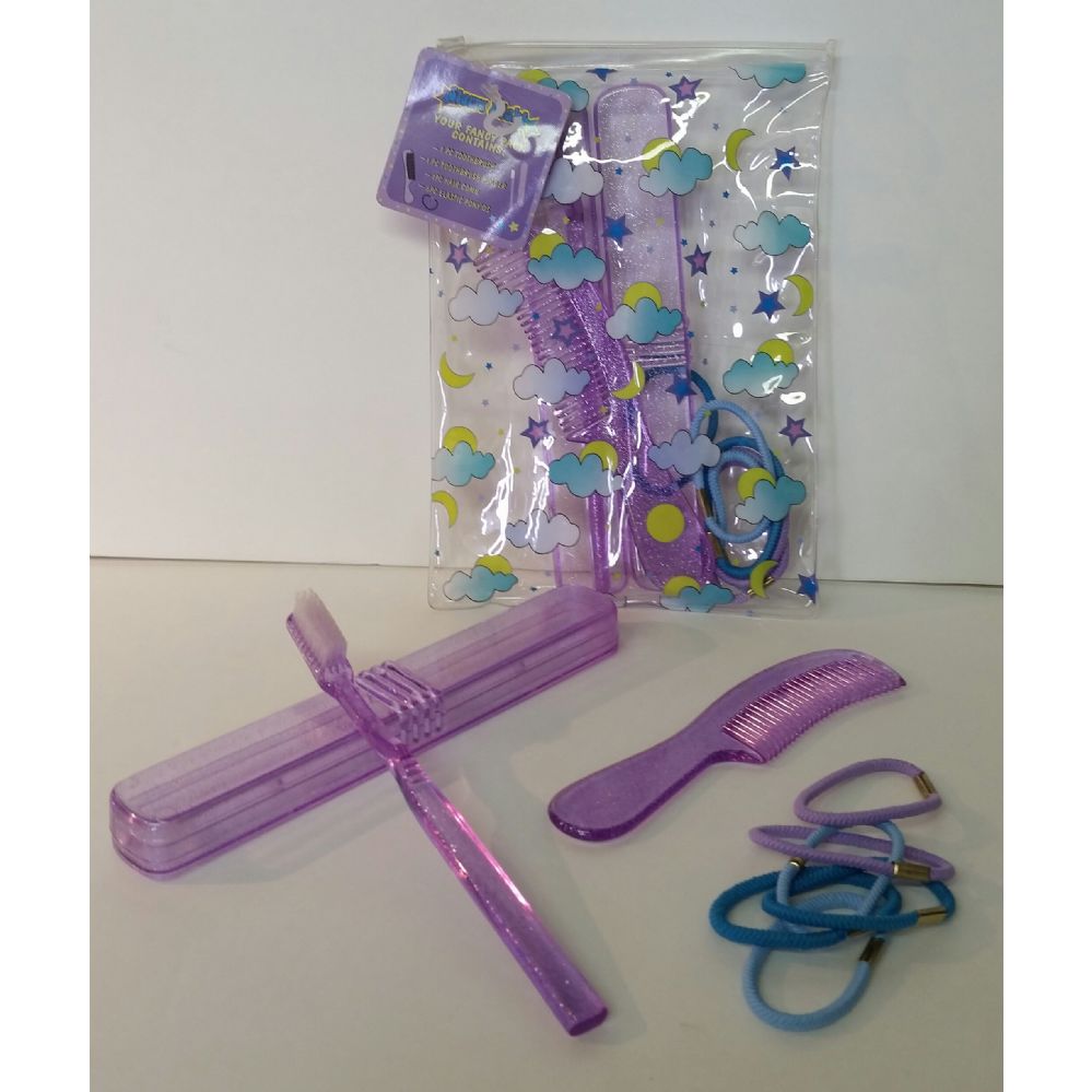 72 Wholesale Hair Accessory Set With Toothbrush And Holder