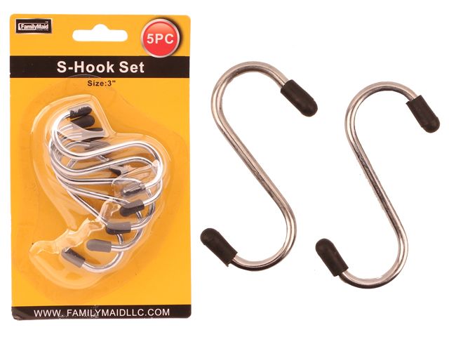 96 Pieces of 5pc S Hooks