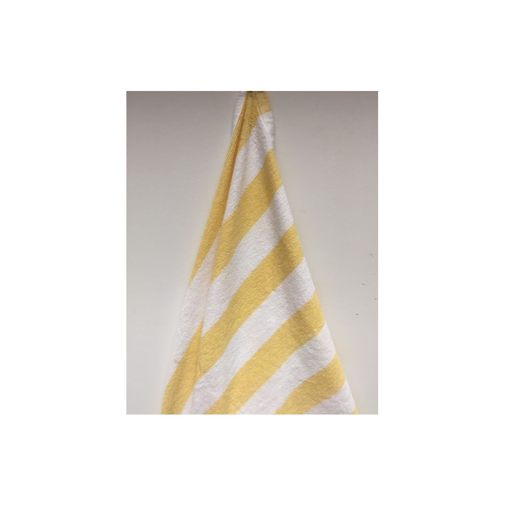 12 Pieces of Economy Stripe Yellow 30x60 Cabana Beach Towel
