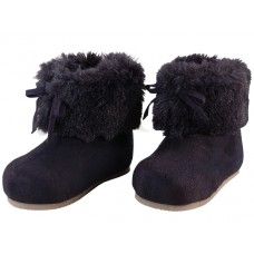24 Pairs of Wholesale Baby's Faux Fur Cuff Winter Boots