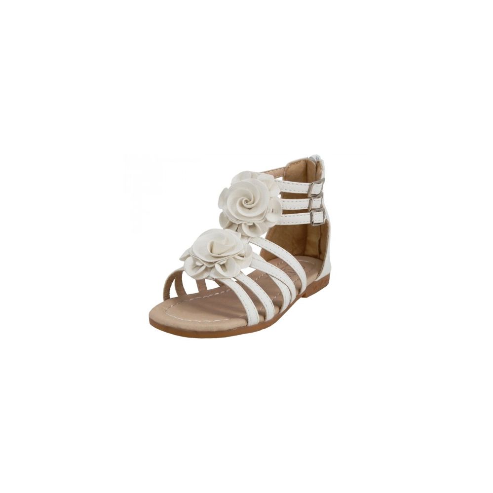 24 Pairs of Children Gladiator SandalS- White Color Only