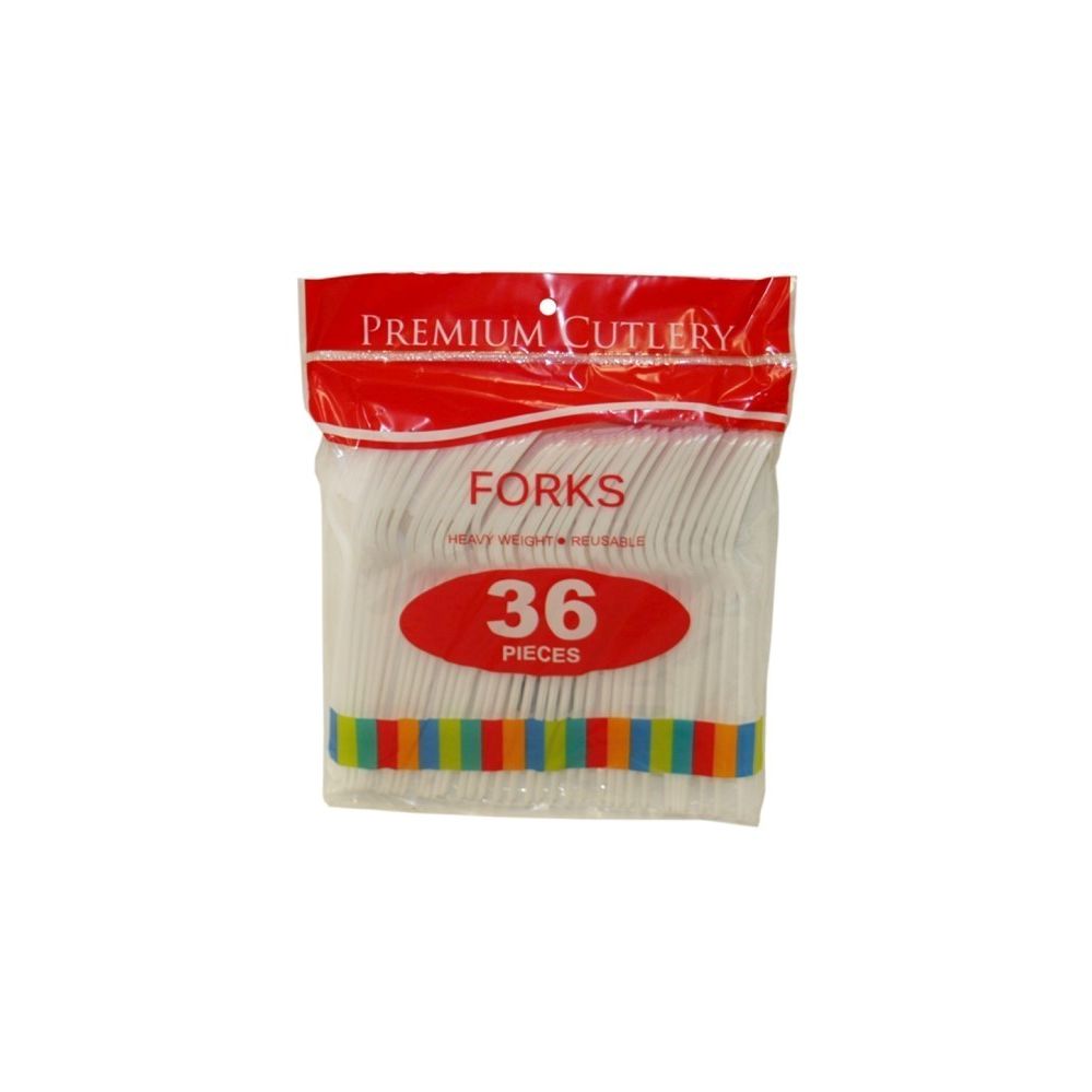 72 Pieces of 36 Piece Heavy Duty White Fork