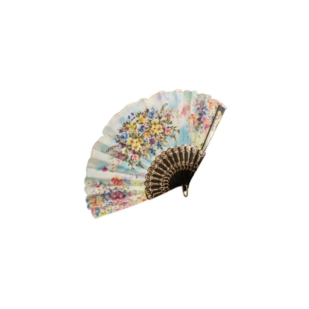 360 Pieces of Flower Glitter Lady Fan Asst Color