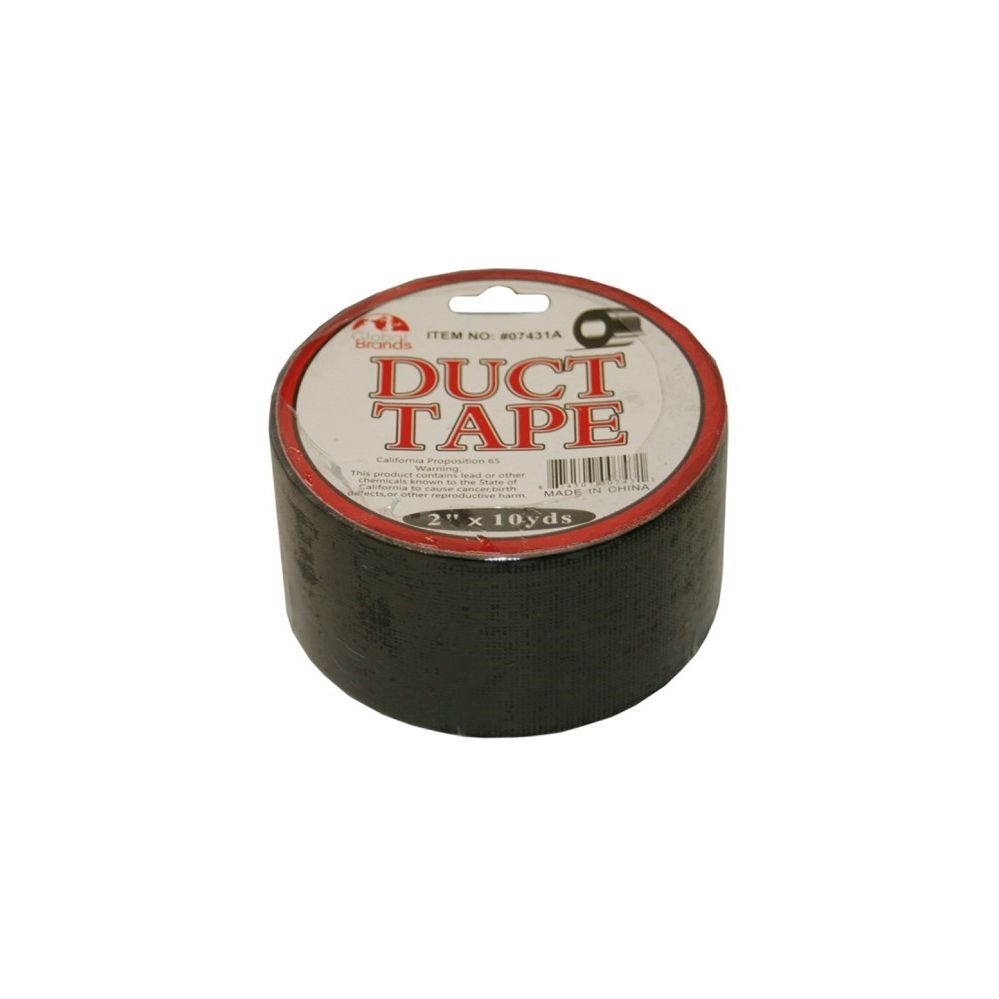 96 Wholesale Duct Tape 2 In X 10 Yrd Black
