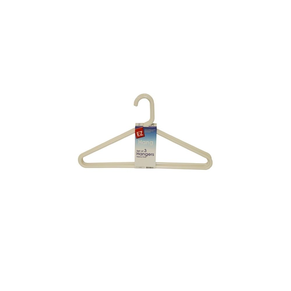 96 Pieces of Ez Hang Adult Hangers 3pak In White