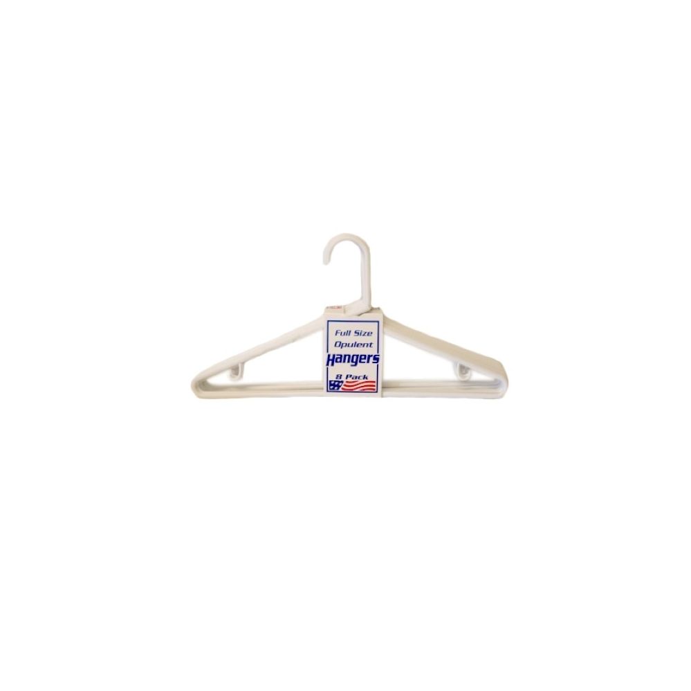 80 pieces of 8 Pack Adult White Hanger
