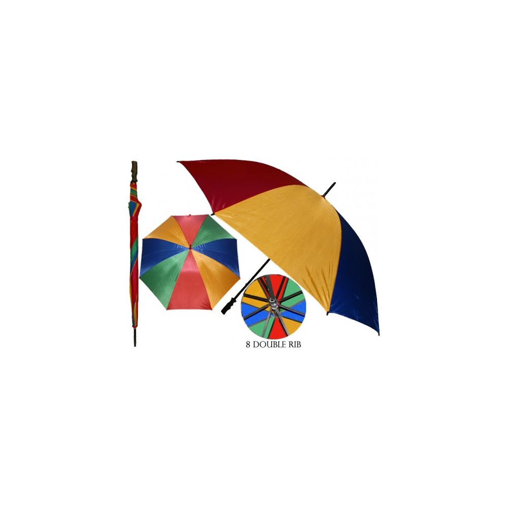 36 Pieces of 51 Inches Diameter With Double Ribbed Jumbo Rainbow Umbrella