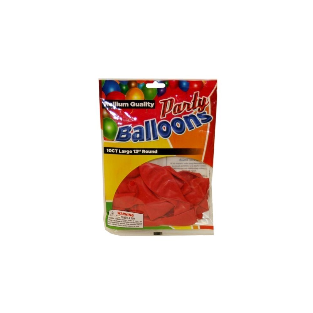 240 Wholesale 10pc Standard Red Balloons