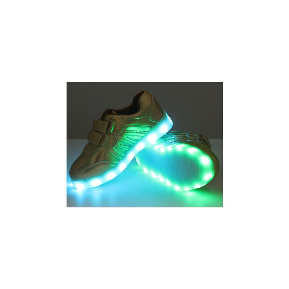 18 Wholesale Led Shoes Kids Mix Size ( 18 Pairs ) Gold Only