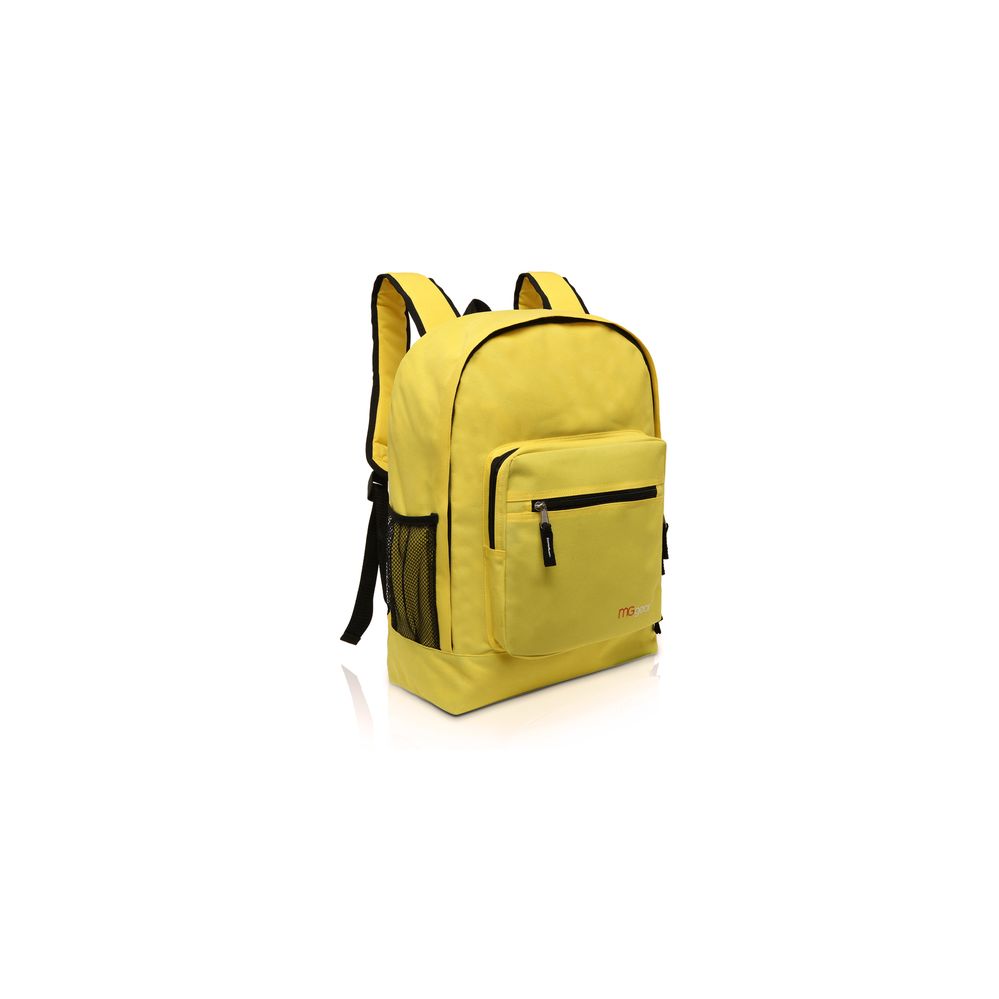20 Wholesale Mggear 17.5 Inch MultI-Pocket School Book Bags In Bulk, Yellow