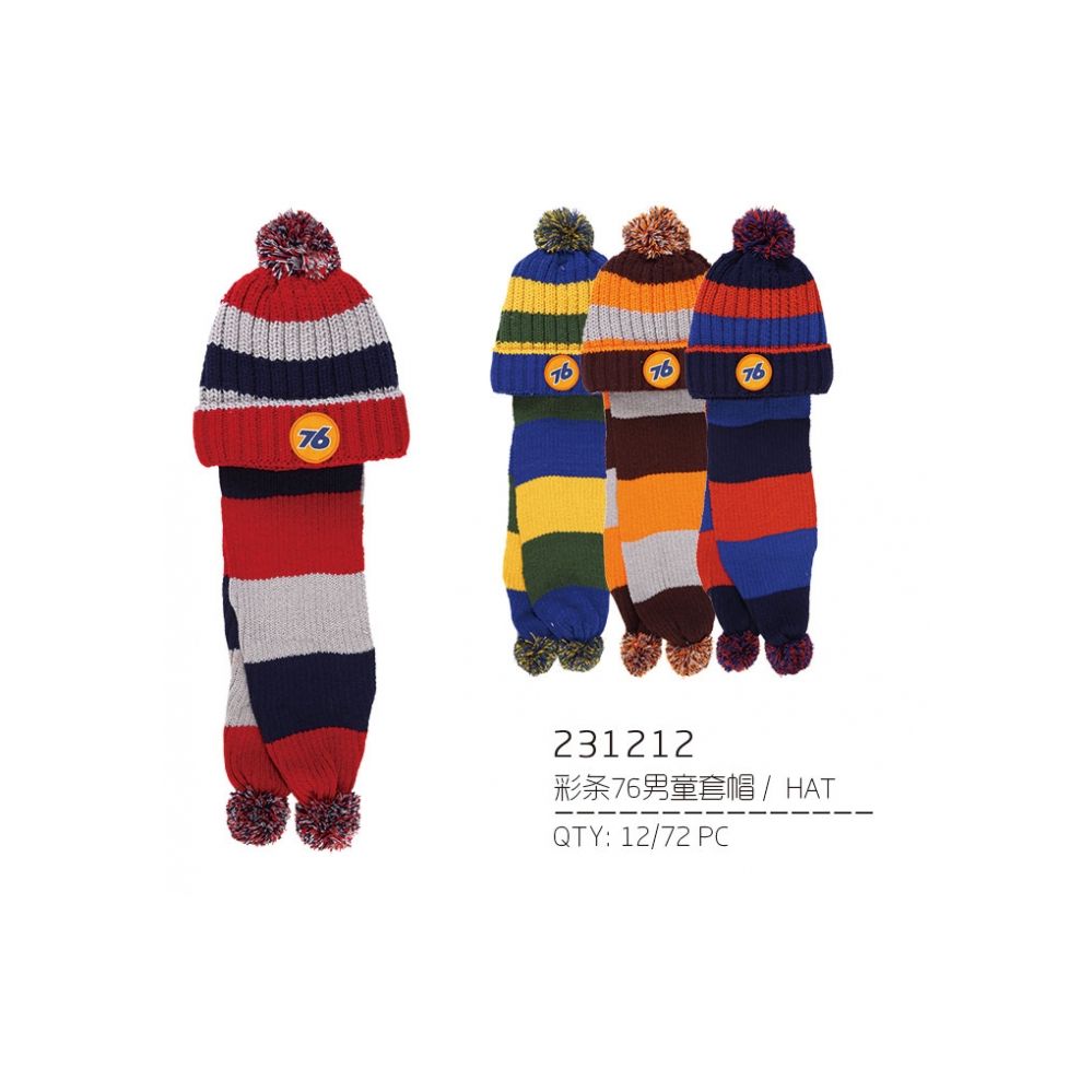 48 Pieces of Children Warm Winter Set With Plush Hat