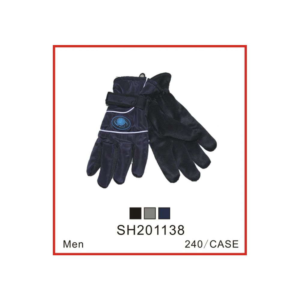 48 Wholesale Men's Asst Color Winter Gloves