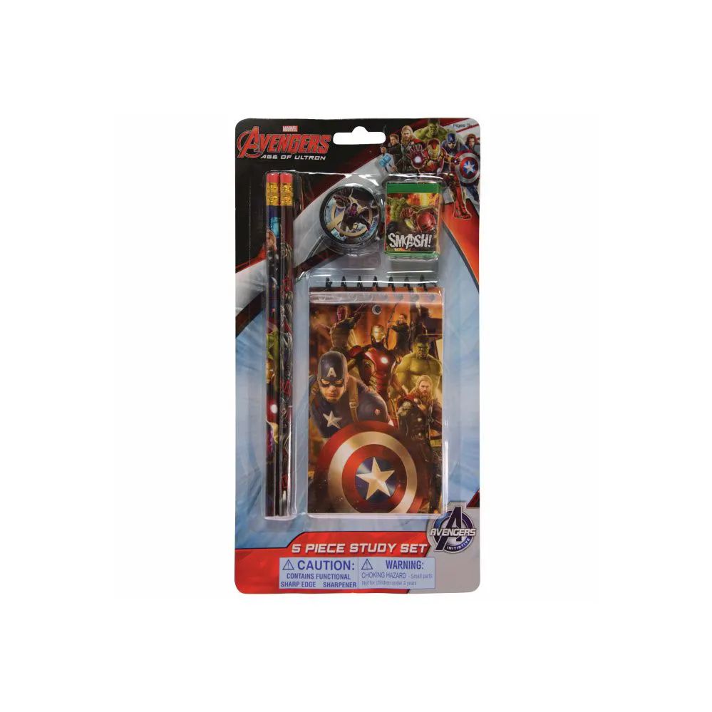 48 Wholesale Avengers 5 Piece Study Kit
