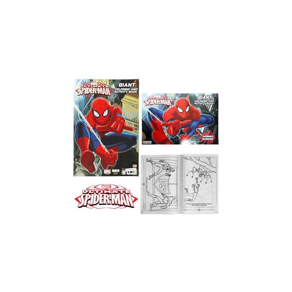 96 Wholesale Spiderman Giant Coloring And Activity Books