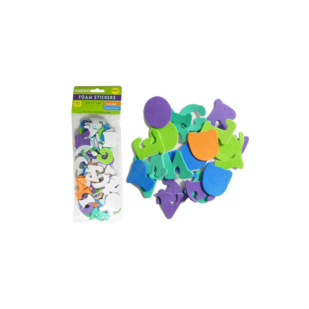 144 Pieces of Foam Sticker 100pc 1.18" Tall