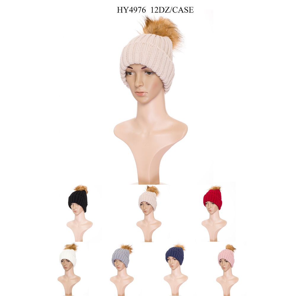 36 Wholesale Woman Winter Hat Assorted Colors
