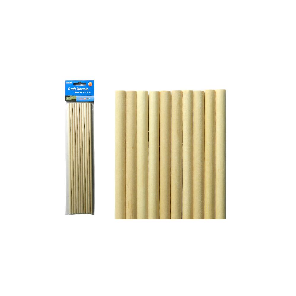96 Pieces of Craft Wooden Dowel 10pc