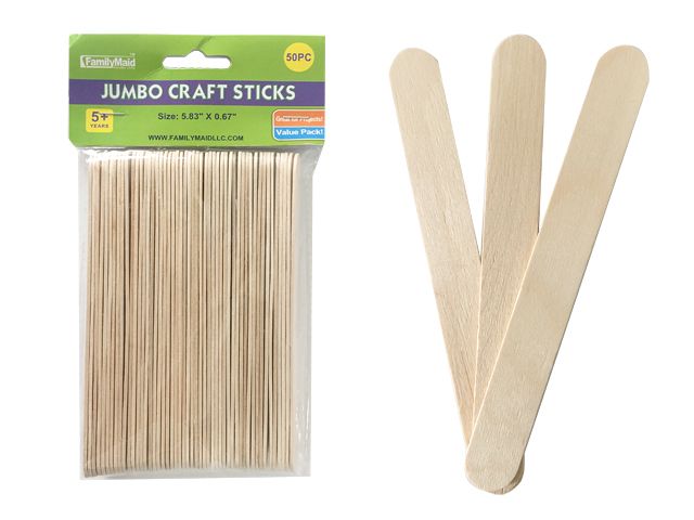 72 Pieces of 50 Piece Jumbo Craft Stick
