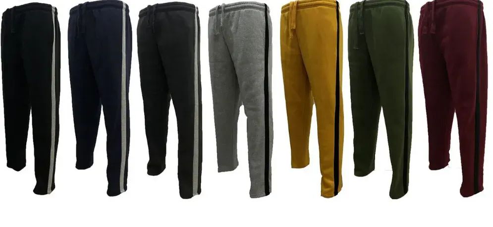 12 Pieces of Men's Fashion Fleece Sweatpants In Black (S-Xl)