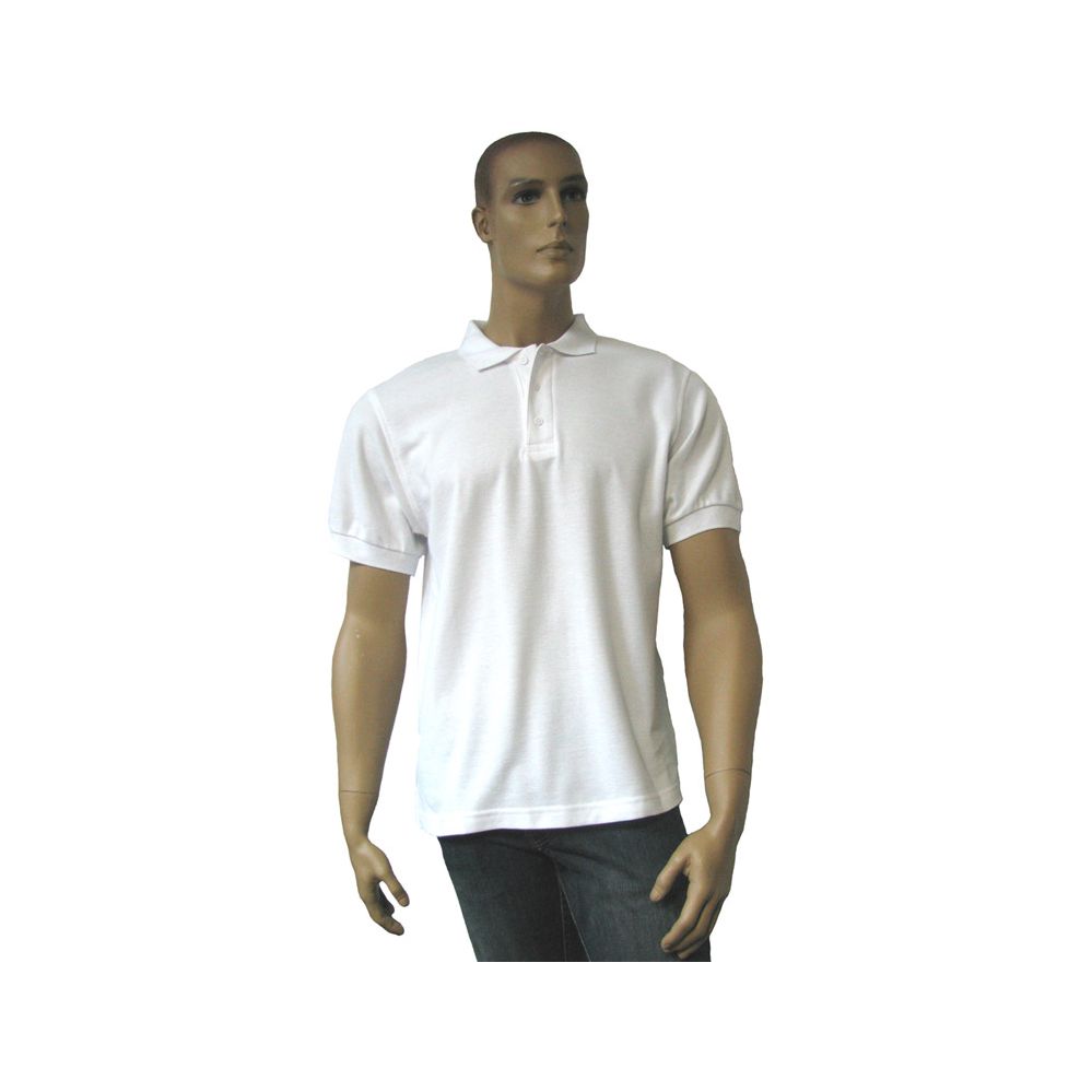12 Pieces Men's White Polo Shirt Size: Xl Only - Mens Polo Shirts