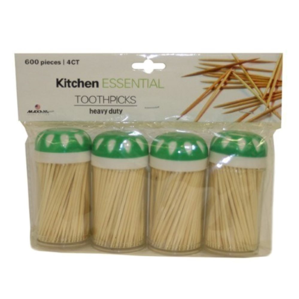 96 Pieces of 4 Pack Toothpicks 600 Count