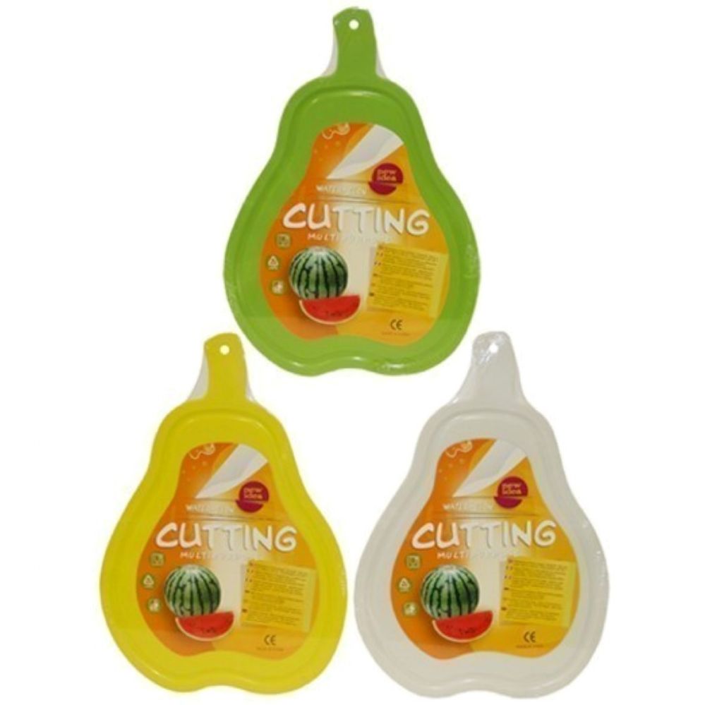 72 Wholesale Pear Cutting Board 35x36cm Assorted Colors
