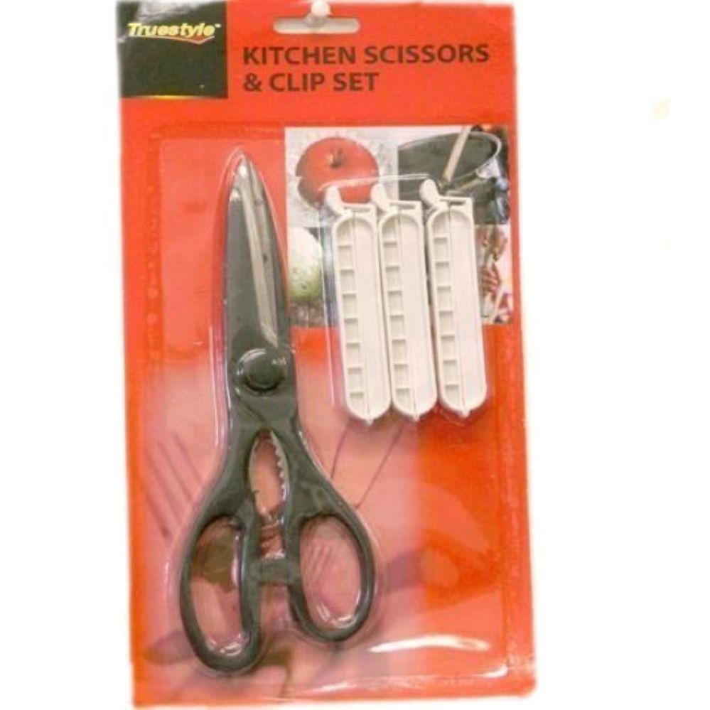 96 Wholesale 1 Piece Scissor & 3pc Clips
