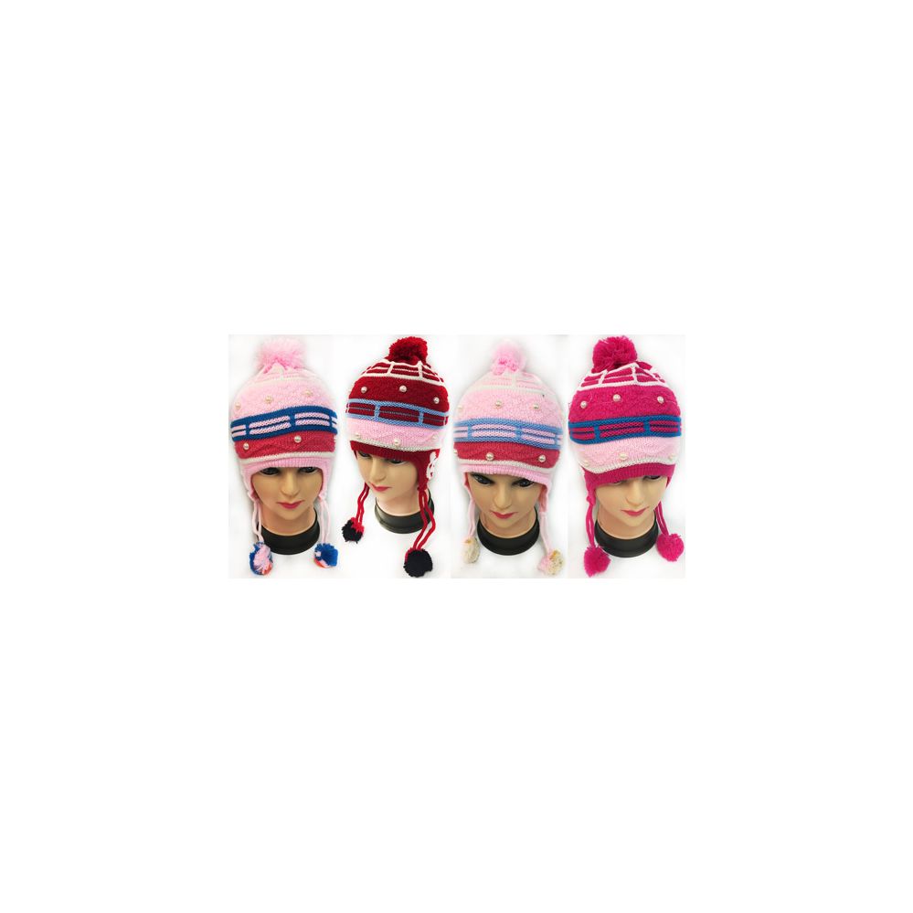 36 Pieces of Wholesale Knitted Girls Winter Hats