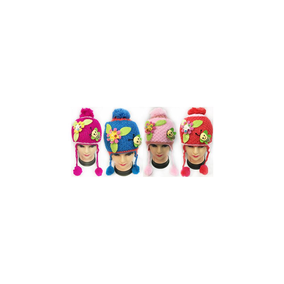 36 Pieces of Wholesale Kids Honey Bee And Flower Hats