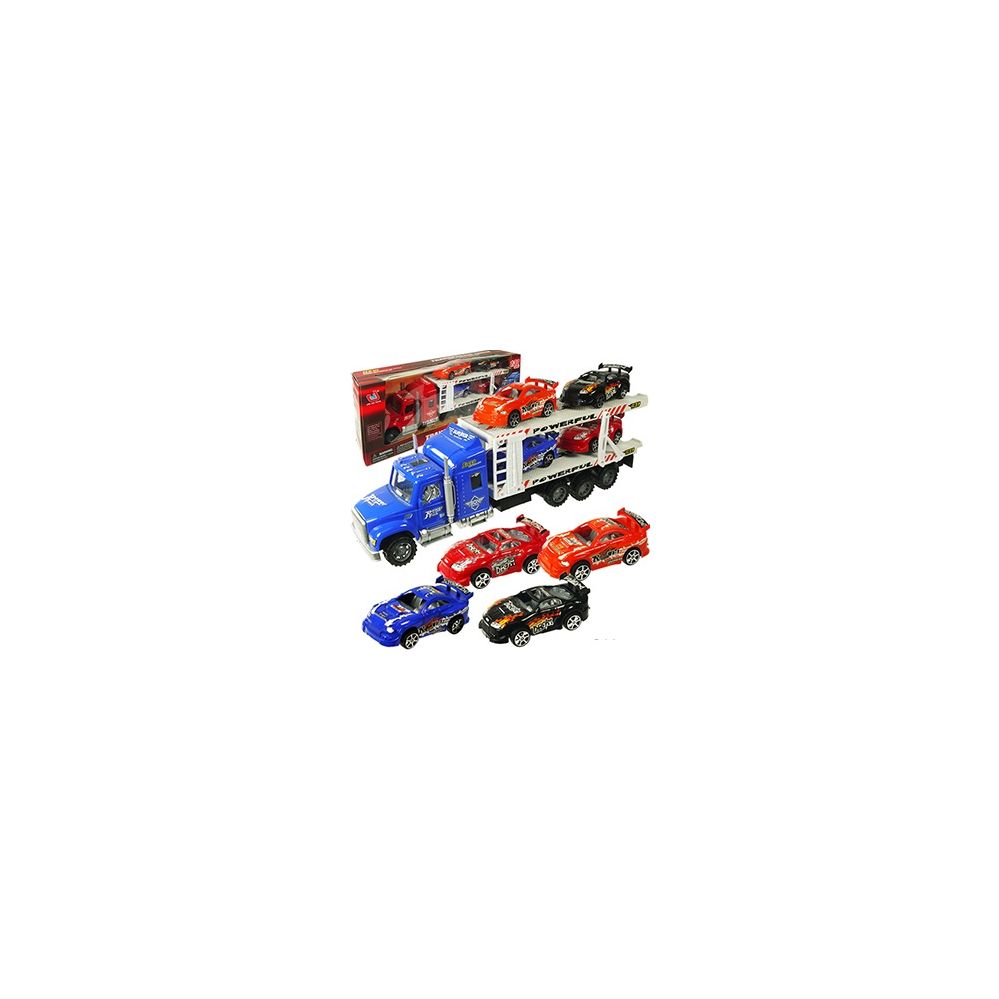 24 Pieces of 5 Piece Car Carriers W/ 4 Race Cars