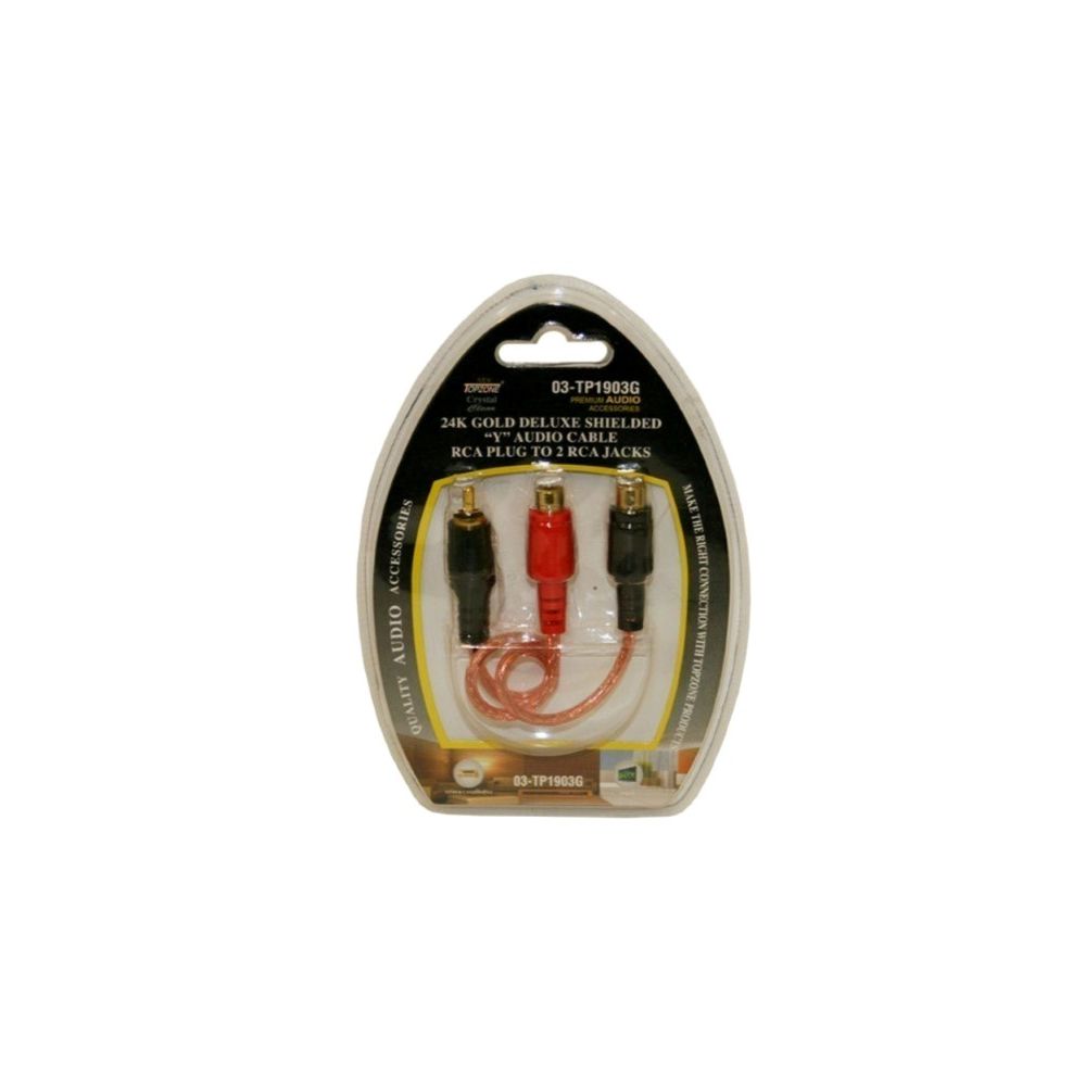 96 Pieces of Y Audo Cable Rca Plug To 2 Rca Jack