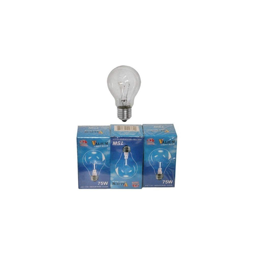 80 Pieces of 3pc 75 Watt Clear Bulb Single Pack