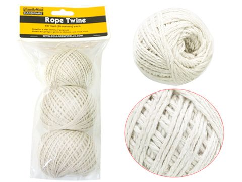 96 Wholesale 3-Piece Craft Twine Rope - at 