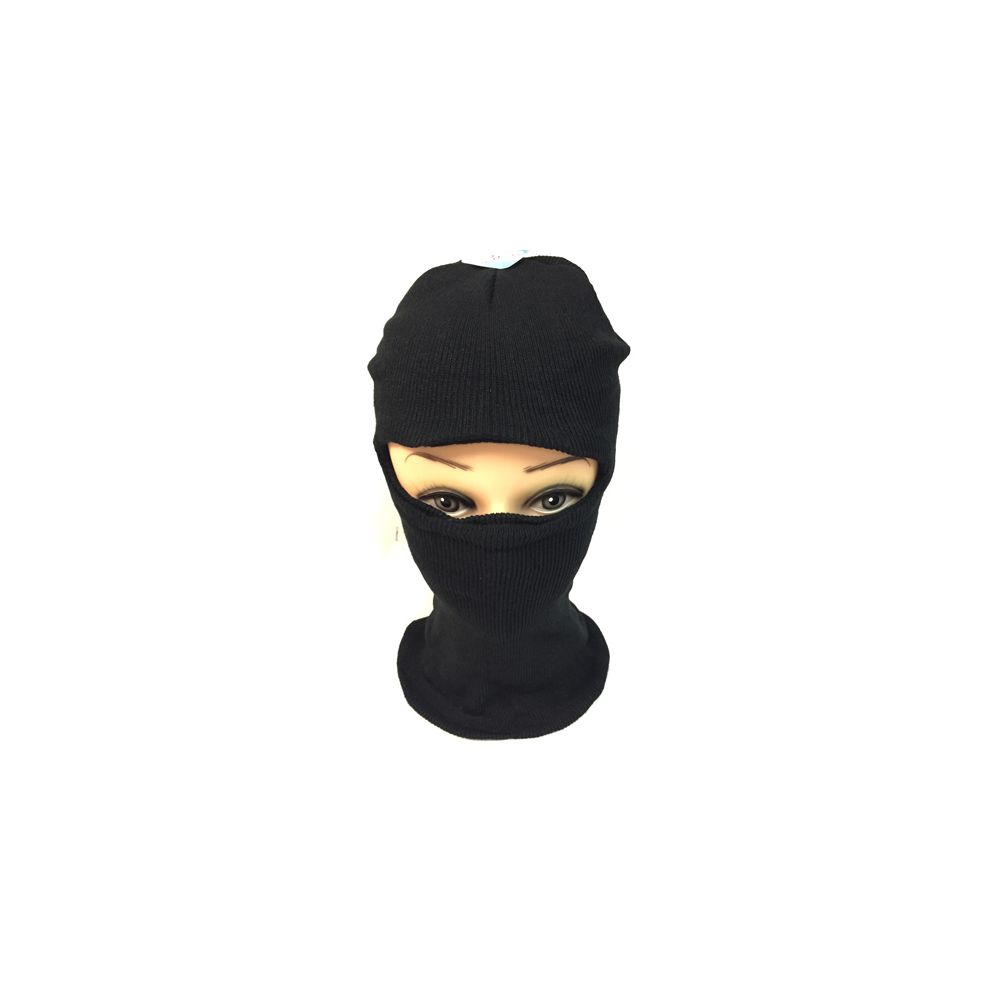 12 Pieces of Unisex Black Ski Hat/mask One Size Fits All