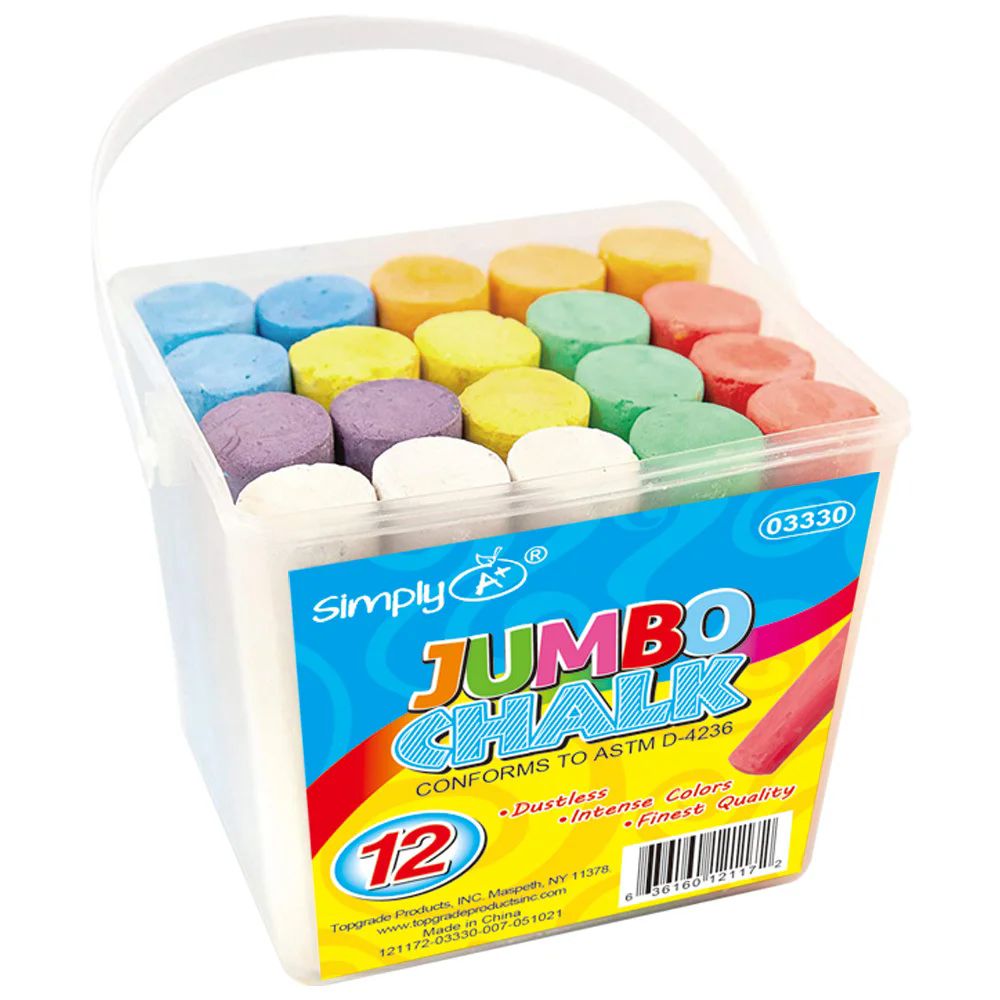 48 Pieces of 12ct Jumbo Chalk Bucket