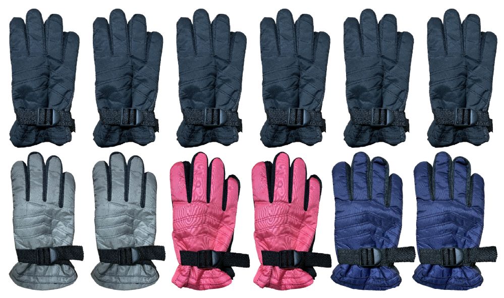 36 Pairs of Yacht & Smith Kids Thermal Sport Winter Warm Ski Gloves