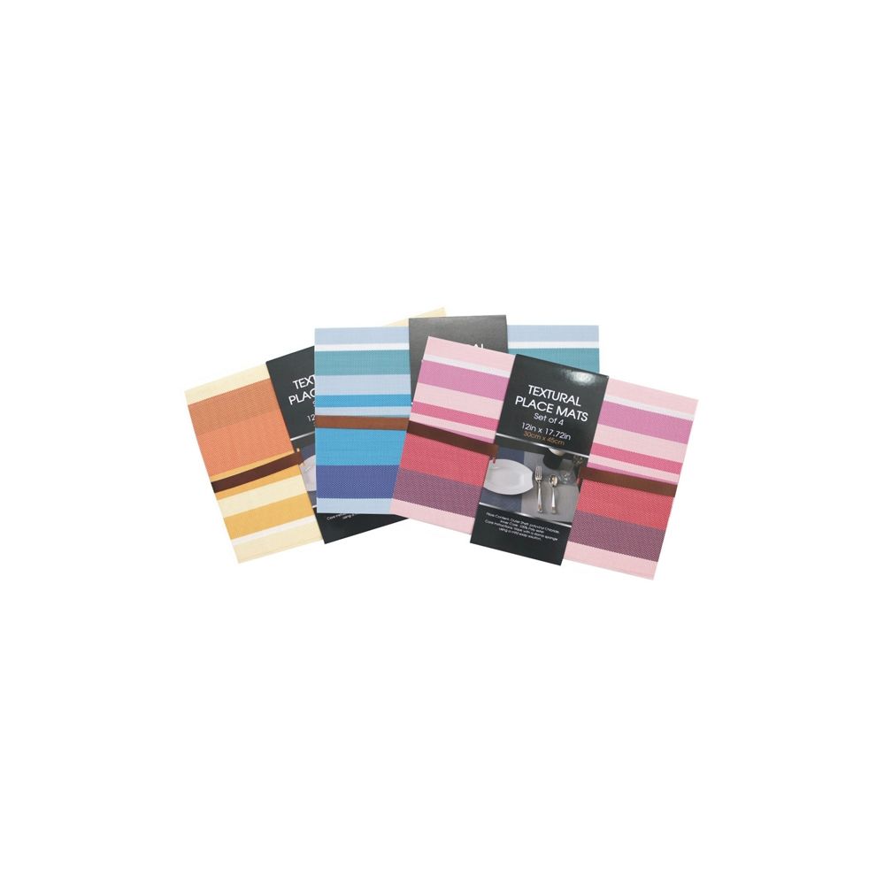 48 Pieces of Placemat 4pk Stripes