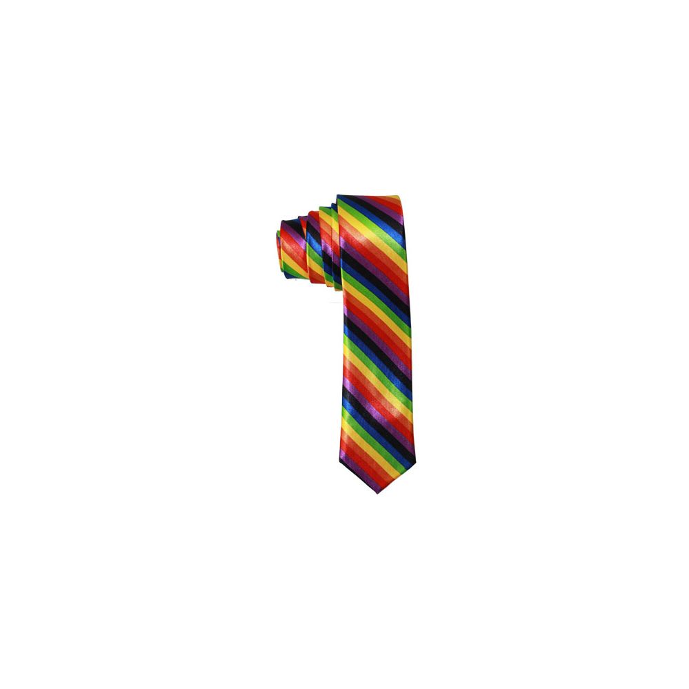 48 Pieces of Men's Rainbow Colored Slim Tie