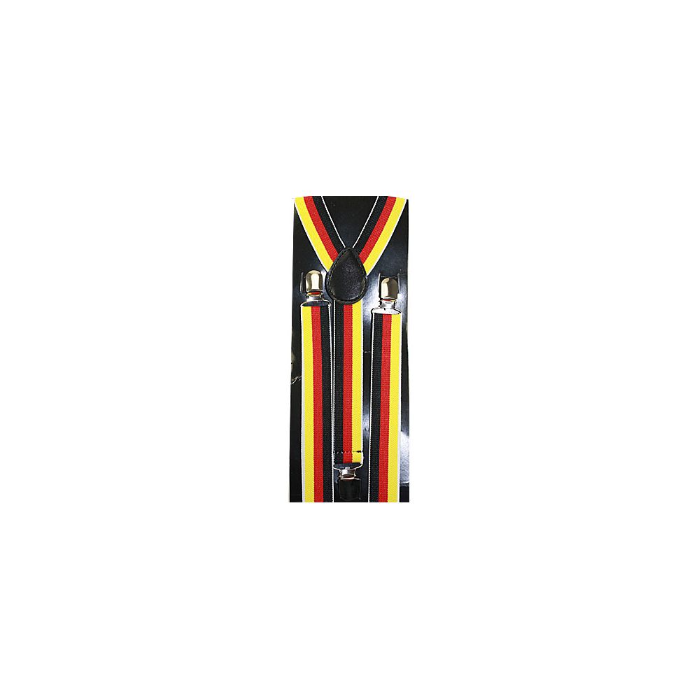 48 Pieces of Red Yellow And Black Striped Suspenders