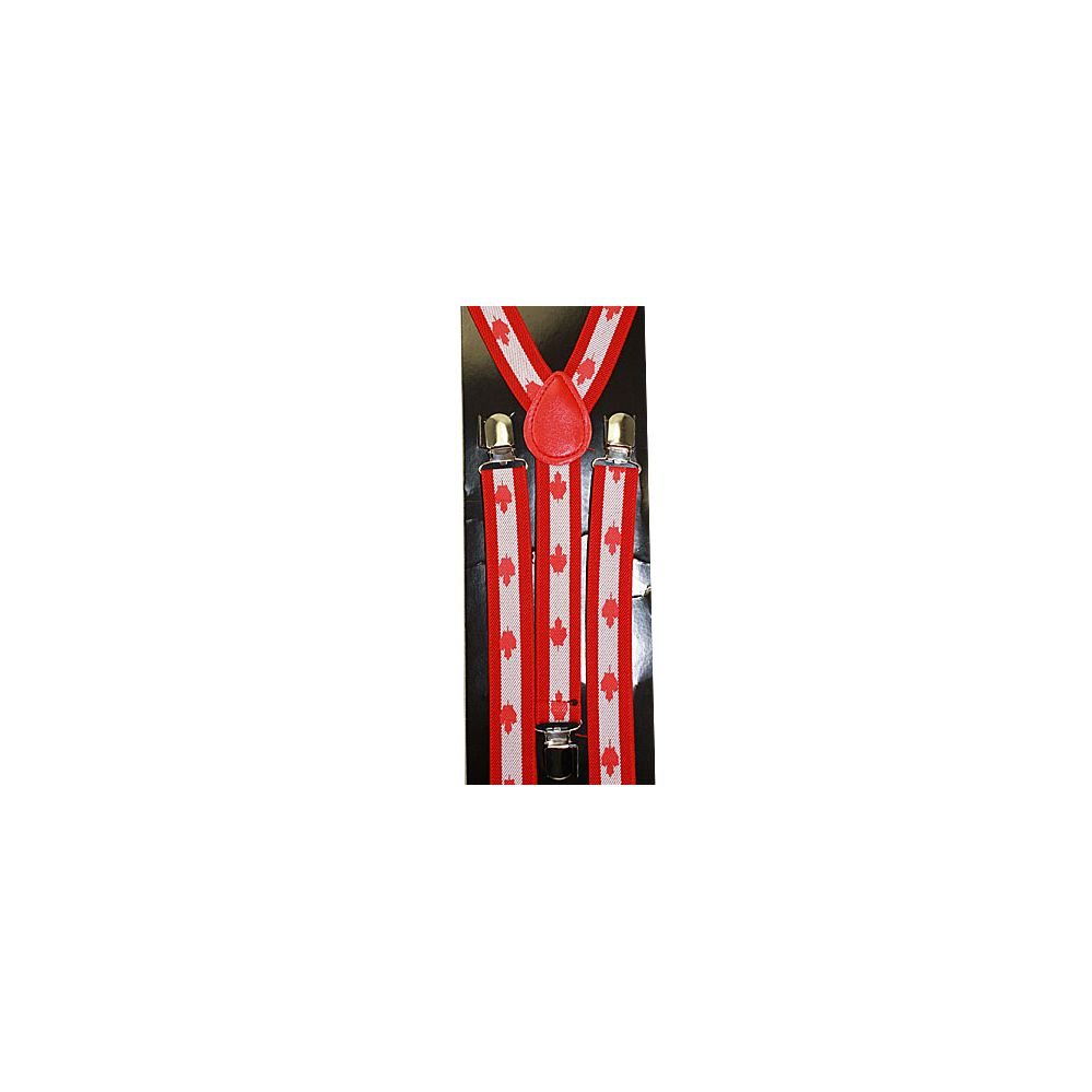 96 Pieces of Adult Canadian Flag Suspenders