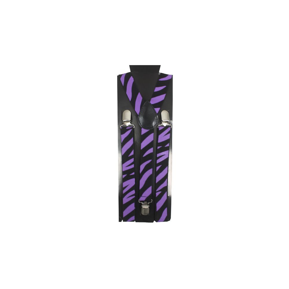 96 Pieces of Purple Zebra Suspenders