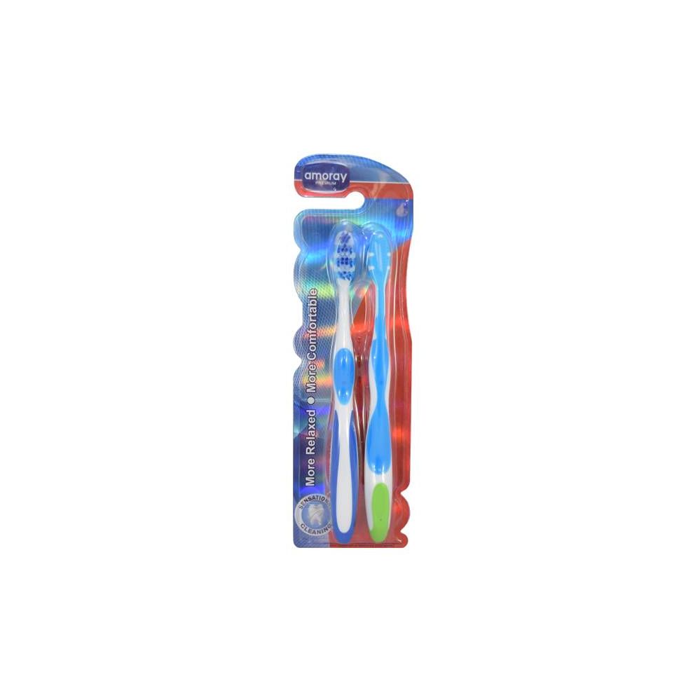 48 Wholesale Amoray Toothbrush 2pk
