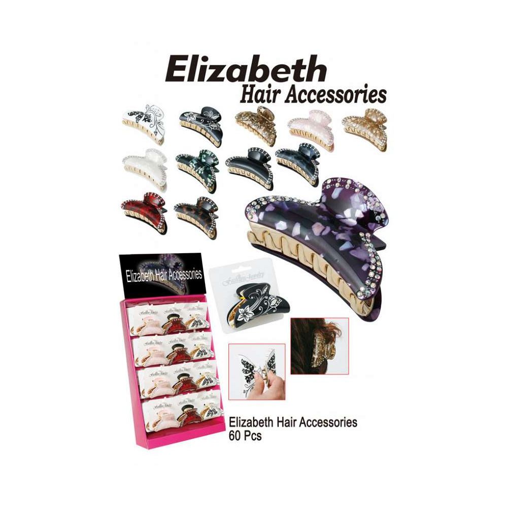 60 Wholesale Elizabeth Hair Clip Accessories